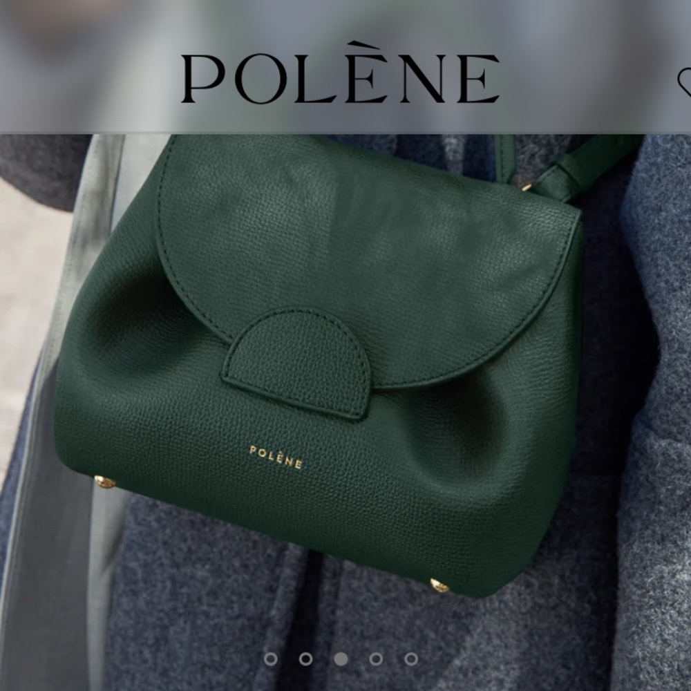 Polene Numéro Un Nano Crossbody in Deep Green